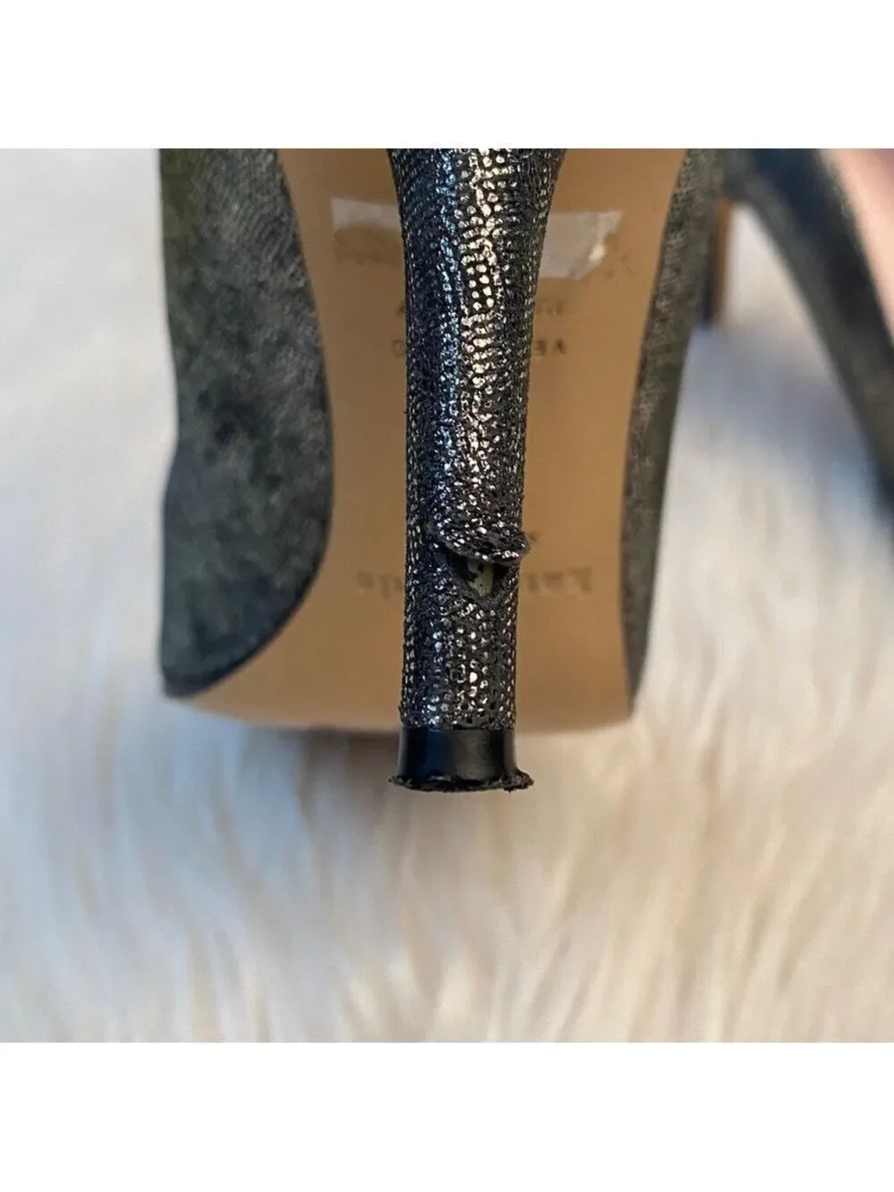 Kate Spade Silver Gray Glitter Pumps, Size 7